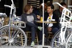 Amsterdam 18 juni 2015
Marvin Breukhoven met vriend op terras