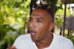 ibiza 7 augustus 2015
Maurice Mobetie (Momo) de ex vriend van Sylvie Meis wordt geintervieuwd voor het duitse blad Gala in zijn club Cavalli ibiza