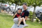 Bunnik 28 juni 2015
Enzo Knol met zijn kleidinglijn. samen met Max Smulders