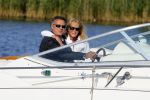 Weesp 16 juni 2015
Jurgen Smit en Milika Peterzon en hond romatisch op de vecht aan het varen met hun boot.