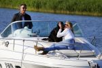 Weesp 16 juni 2015
Jurgen Smit en Milika Peterzon en hond romatisch op de vecht aan het varen met hun boot.