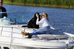 Weesp 16 juni 2015
Jurgen Smit en Milika Peterzon en hond romatisch op de vecht aan het varen met hun boot.