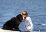 Weesp 16 juni 2015
Jurgen Smit en Milika Peterzon en hond romatisch op de vecht aan het varen met hun boot.