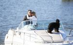 Weesp 16 juni 2015
Jurgen Smit en Milika Peterzon en hond romatisch op de vecht aan het varen met hun boot.