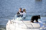 Weesp 16 juni 2015
Jurgen Smit en Milika Peterzon en hond romatisch op de vecht aan het varen met hun boot.