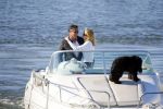 Weesp 16 juni 2015
Jurgen Smit en Milika Peterzon en hond romatisch op de vecht aan het varen met hun boot.