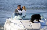 Weesp 16 juni 2015
Jurgen Smit en Milika Peterzon en hond romatisch op de vecht aan het varen met hun boot.