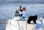 Weesp 16 juni 2015
Jurgen Smit en Milika Peterzon en hond romatisch op de vecht aan het varen met hun boot.