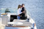 Weesp 16 juni 2015
Jurgen Smit en Milika Peterzon en hond romatisch op de vecht aan het varen met hun boot.