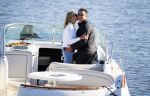 Weesp 16 juni 2015
Jurgen Smit en Milika Peterzon en hond romatisch op de vecht aan het varen met hun boot.