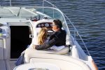 Weesp 16 juni 2015
Jurgen Smit en Milika Peterzon en hond romatisch op de vecht aan het varen met hun boot.