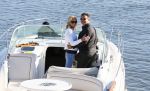Weesp 16 juni 2015
Jurgen Smit en Milika Peterzon en hond romatisch op de vecht aan het varen met hun boot.