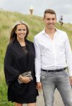 Volendam Katwoude 15 augustus 2015
Trouwen Jaap en Jenny Kwakman. Monique Smit met vriend Martijn