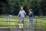 s Gravenland 14 juli 2015
Myrna Goossen laat samen met haar nieuwe vriend Erik Klap de hond uit.