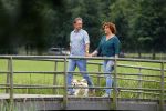 s Gravenland 14 juli 2015
Myrna Goossen laat samen met haar nieuwe vriend Erik Klap de hond uit.