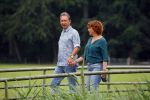 s Gravenland 14 juli 2015
Myrna Goossen laat samen met haar nieuwe vriend Erik Klap de hond uit.