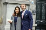 Amsterdam 20 juni 2015 
Trouwen Kimberley Klaver en Bas Schothorst in de Duif in Amsterdam. Olivier de Fuyk met vriendin