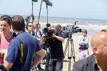 Wassenaar 10 juli 2015
Fotouurtje met Koningin Maxima Koning Willem Alexander en de prinsesjes Amalia Alexia en Ariane op het strand van Wassenaar. pers