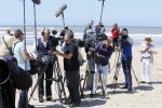 Wassenaar 10 juli 2015
Fotouurtje met Koningin Maxima Koning Willem Alexander en de prinsesjes Amalia Alexia en Ariane op het strand van Wassenaar. pers