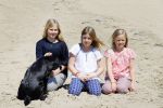Wassenaar 10 juli 2015
Fotouurtje met Koningin Maxima Koning Willem Alexander en de prinsesjes Amalia Alexia en Ariane op het strand van Wassenaar.