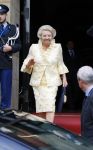 Amsterdam 2 juli 2015  
Prinses Baetrix vertrekt in haar verlengde Volvo bij het paleis.