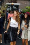Amsterdam 13 juli 2015Modeshow Maria Cle Leal tijdens de Amsterdam fashion week in aanwezigheid van Doutzen Kroes en Sunnery James. Quinty Trustfull met dochter