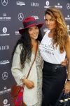 Amsterdam 13 juli 2015Modeshow Maria Cle Leal tijdens de Amsterdam fashion week in aanwezigheid van Doutzen Kroes en Sunnery James. Quinty Trustfull met dochter