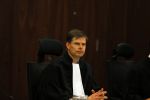 Amsterdam 24 juni 2015 
Rechtzaak Badr Hari inzake Koen Everink in de nieuwe rechtbank (paleis van justitie) in Amsterdam. Zijn advocaat Benedicte Ficq was ook aanwezig. de rechters