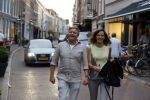 Den Haag 16 juli 2015
Verjaardagsfeestje Frits Huffnagel in Den Haag. Rene Mioch met vriendin
