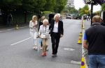 Wimbledon 7 juli 2015
Richard Branson en zijn moeder Eva arriveren bij het tennis tournooi van Wimbledon.