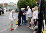 Wimbledon 7 juli 2015
Richard Branson en zijn moeder Eva arriveren bij het tennis tournooi van Wimbledon.