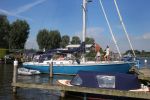 Sneek, 2 Augustus 2015
Rintje Ritsma met zijn vriendin Youandi Mazeland en haar zoon Clemens
met hun boot de Bluefin