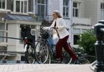 Amsterdam 10 augustus 2015     
Wim en Rita Kok op de fiets in Amsterdam.