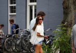Amsterdam 10 augustus 2015  
Sander janson luncht met een dame en doet daarna erg geheimzinnig als hij mij ziet.