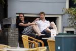 Amsterdam 12 juli 2015
Sipke Jan Bousema met vriend voor hun huis.