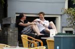 Amsterdam 12 juli 2015
Sipke Jan Bousema met vriend voor hun huis.