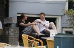 Amsterdam 12 juli 2015
Sipke Jan Bousema met vriend voor hun huis.