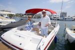 Ibiza Sant Antonio 24 juli 2015
Jan Reus en zijn vrouw Sonja Bakker samen op vakantie op ibiza.