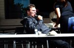 Amsterdam, 12 Augustus 2013
Willem Holleeder met een glaasje op cola op terras Amsterdam