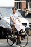 Amsterdam 2 juli 2015 
 William Spaaij op de fiets