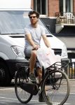 Amsterdam 2 juli 2015 
 William Spaaij op de fiets