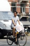 Amsterdam 2 juli 2015 
 William Spaaij op de fiets