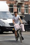 Amsterdam 2 juli 2015 
 William Spaaij op de fiets