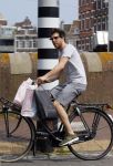 Amsterdam 2 juli 2015 
 William Spaaij op de fiets