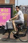 Amsterdam 2 juli 2015 
 William Spaaij op de fiets