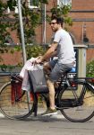 Amsterdam 2 juli 2015 
 William Spaaij op de fiets