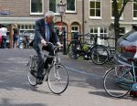 Amsterdam 10 augustus 2015     
Wim en Rita Kok op de fiets in Amsterdam.