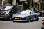 Amsterdam 26 juni 2015  
Winnie Haatrecht ( Voetbalmakelaar) in zijn audi RS8 cabrio