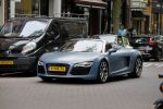 Amsterdam 26 juni 2015  
Winnie Haatrecht ( Voetbalmakelaar) in zijn audi RS8 cabrio