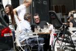 Amsterdam 15 juli 2016
Barry en Sandra Hay op terras met vrienden waaronder Ruben Nicolai en Regina Romeijn.